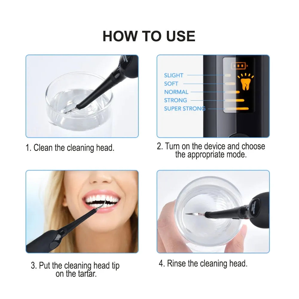Vibe Geeks USB Rechargeable Electric Dental Calculus Tooth